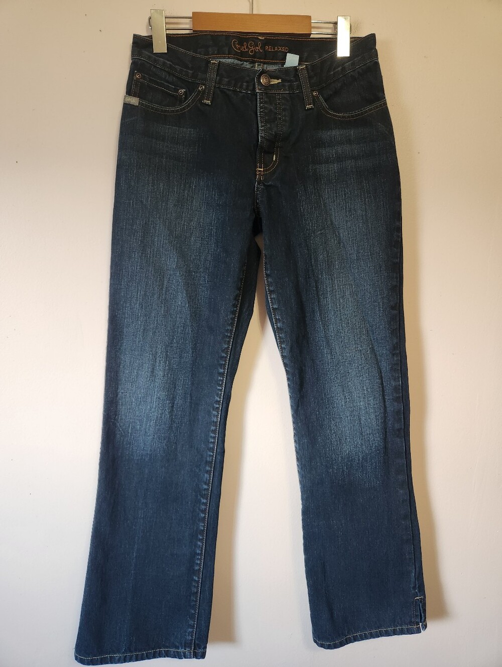 Cruel Girl Relaxed Straight Leg Western Jeans Dark Wash Size 7 Reg Like New Y2K